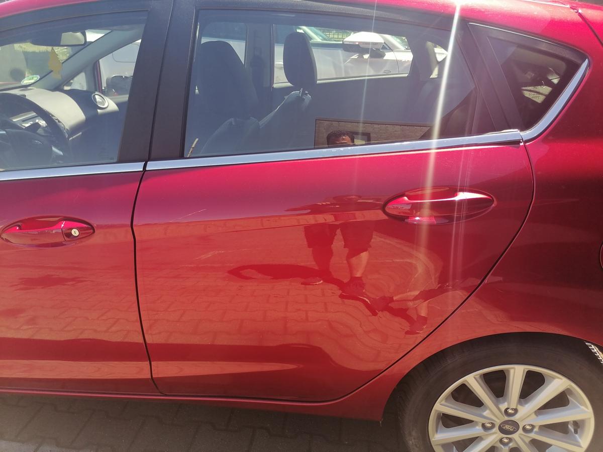 Ford Fiesta JA8 original T&uuml;r hinten links Candy Rot Rohbau Bj.2017